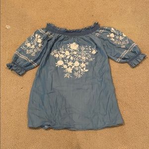 Zara Off the Shoulder Dress